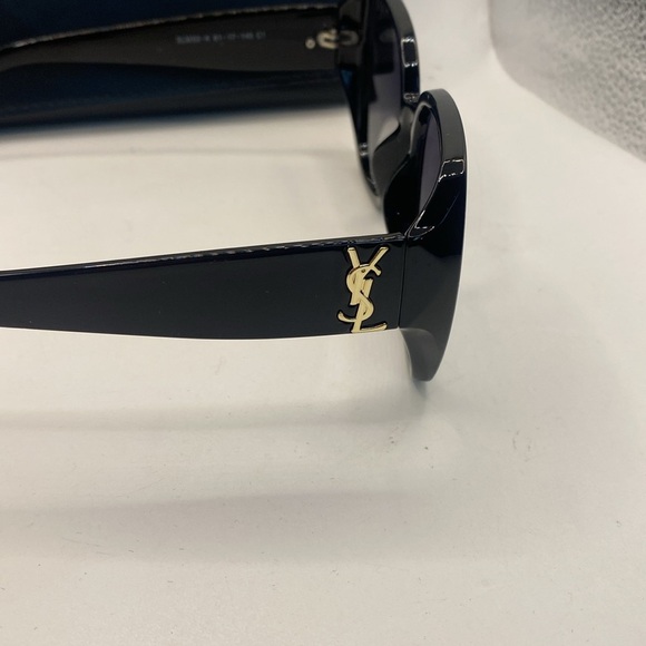 Saint Laurent Monogram Sunglasses SLM50 Black Frame and Gray Gradient Lenses - Picture 5 of 10